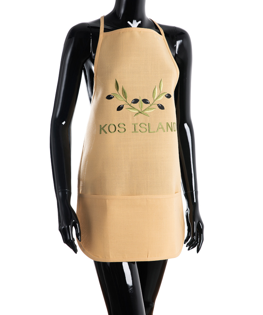 Untitled-2521 Ολόσωμη ποδιά BG23a (50cm x 70cm) κίτρινη χρωματιστή ελιά KOS SilkFashion - Image 1