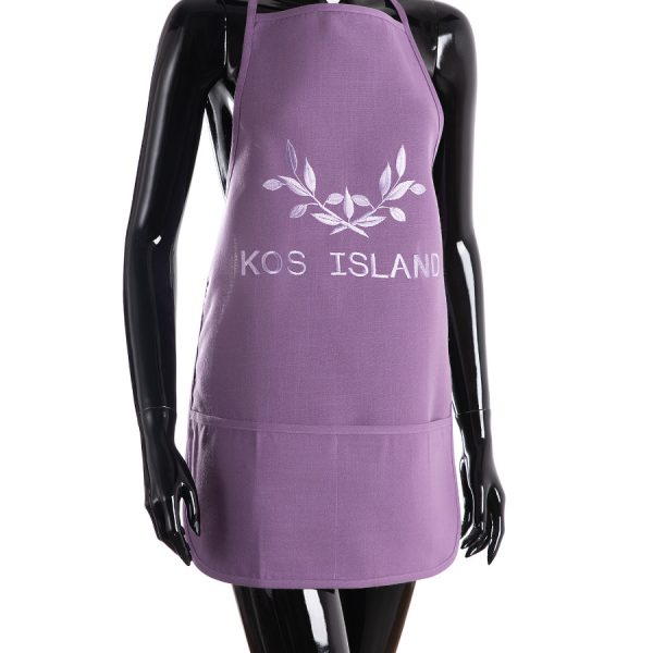 Ολόσωμη ποδιά BG23a (50cm x 70cm) μώβ KOS SilkFashion