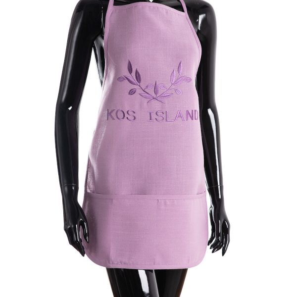 Ολόσωμη ποδιά BG23a (50cm x 70cm) λιλά KOS SilkFashion