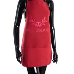 Ολόσωμη ποδιά BG23a (50cm x 70cm) κόκκινη KOS SilkFashion