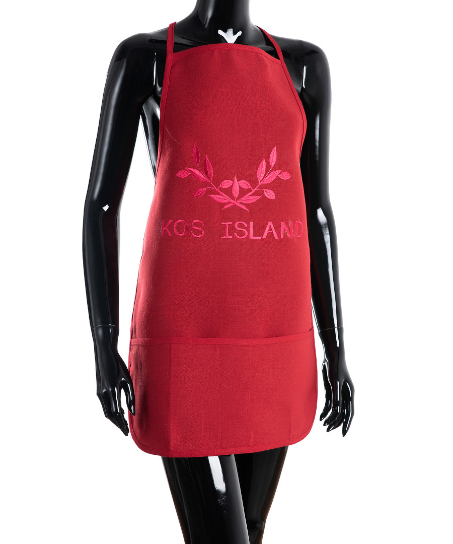 Untitled-2527 Ολόσωμη ποδιά BG23a (50cm x 70cm) κόκκινη KOS SilkFashion - Image 1