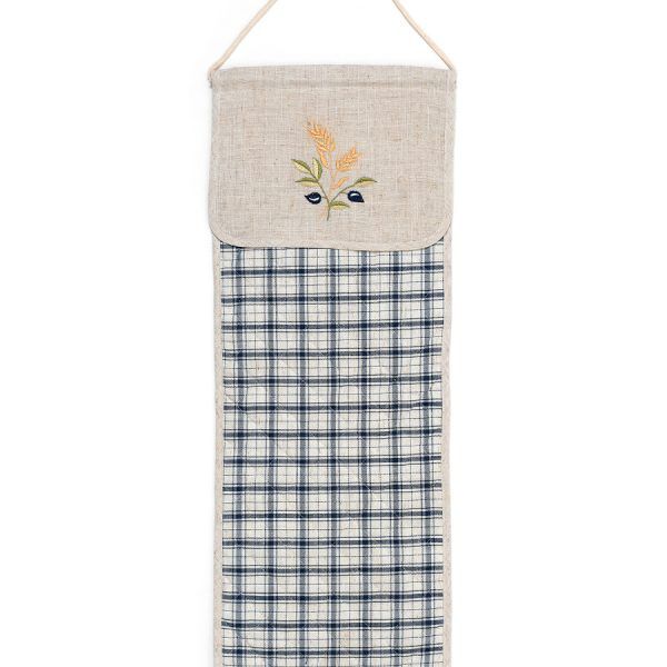 Σακούλα ψωμιού 1312 (25cm x 70cm) μπλέ SilkFashion