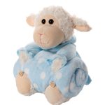 ΒΕΒΕ FLANNEL ΚΟΥΒΕΡΤΑΚΙ (80cm x 120cm) αρνάκι σιέλ SilkFashion