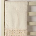 Πετσέτα Σώματος (100cm x 150cm) με δαντέλα ivory SilkFashion