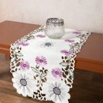 Σατέν κοφτή τραβέρσα (40cmcm x 170cm) 291 μώβ SilkFashion