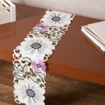 Σατέν κοφτή τραβέρσα (20cm x 150cm) 291 μώβ SilkFashion