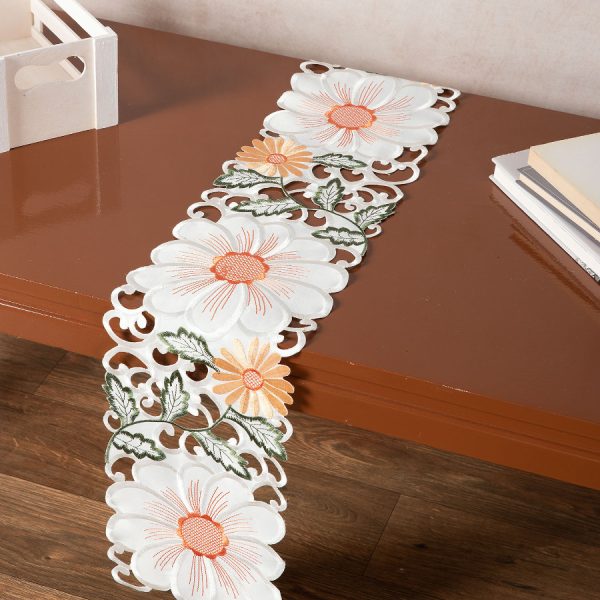 Σατέν κοφτή τραβέρσα (20cm x 150cm) 291 πορτοκαλί SilkFashion