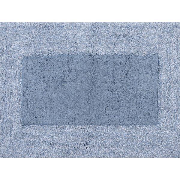 Πατάκι geometrical (60cm x 90cm)  blue SilkFashion