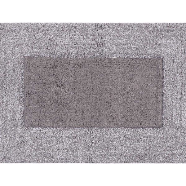 Πατάκι geometrical (60cm x 90cm) grey SilkFashion