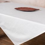 Σατέν τραπεζοκαρέ 2015 (130cm x 130cm) ivory SilkFashion