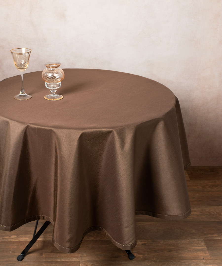 Untitled-2837 Σατέν ροτόντα 2015 (150cm) καφέ SilkFashion - Image 1