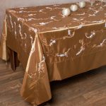 Σατέν Τραπεζομάντηλο ( 180cm x 220cm ) 6271 Χρυσό SilkFashion