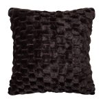 Γούνινη διακοσμητική μαξιλαροθήκη mink (45cm x 45cm) καφέ SilkFashion