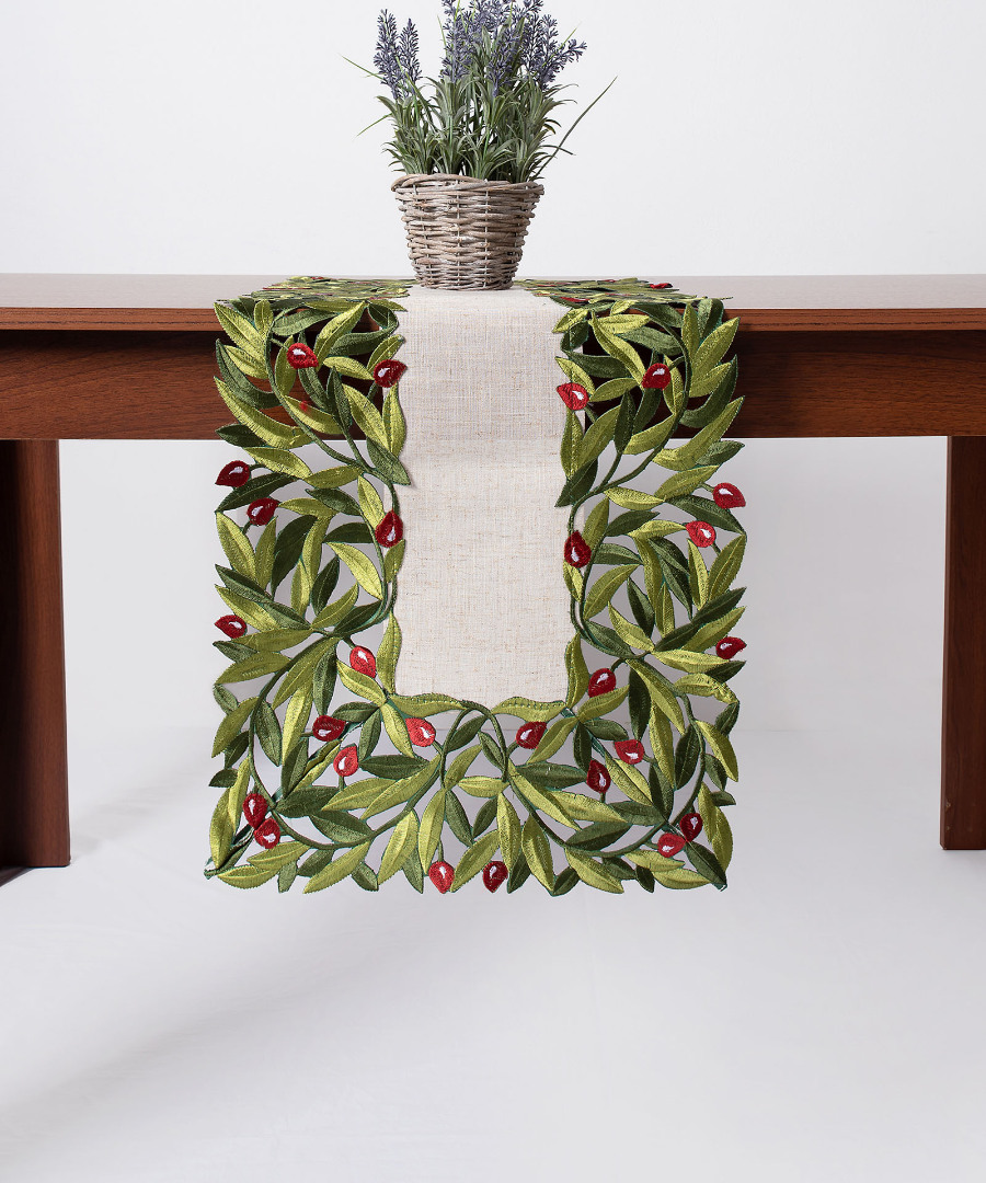 Untitled-2867 Τραβέρσα 2353 (40cm x 100cm) κόκκινη ελιά SilkFashion - Image 1