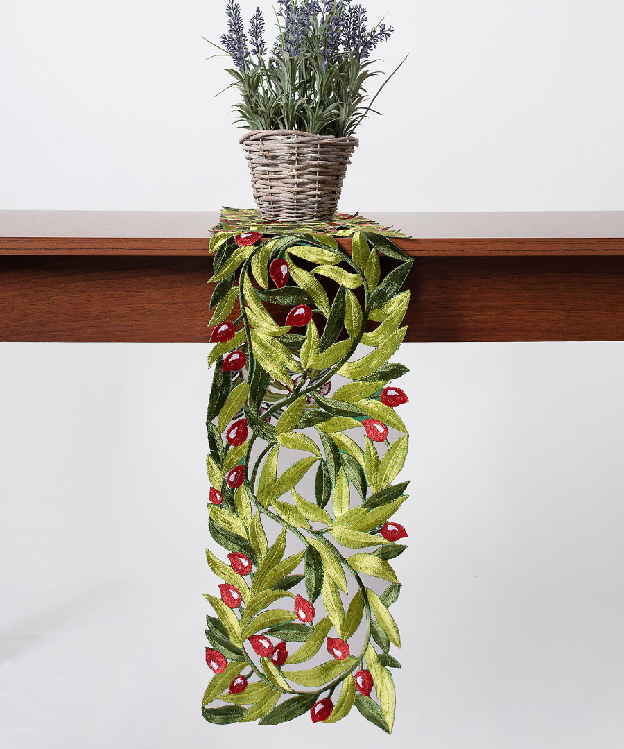 Untitled-2870 Τραβέρσα 2352 (20cm x 160cm) κόκκινη ελιά SilkFashion - Image 1