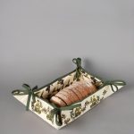 Βαμβακερή ψωμιέρα με στάμπα (33cm x 48cm) μπουκάλι εκρού SilkFashion