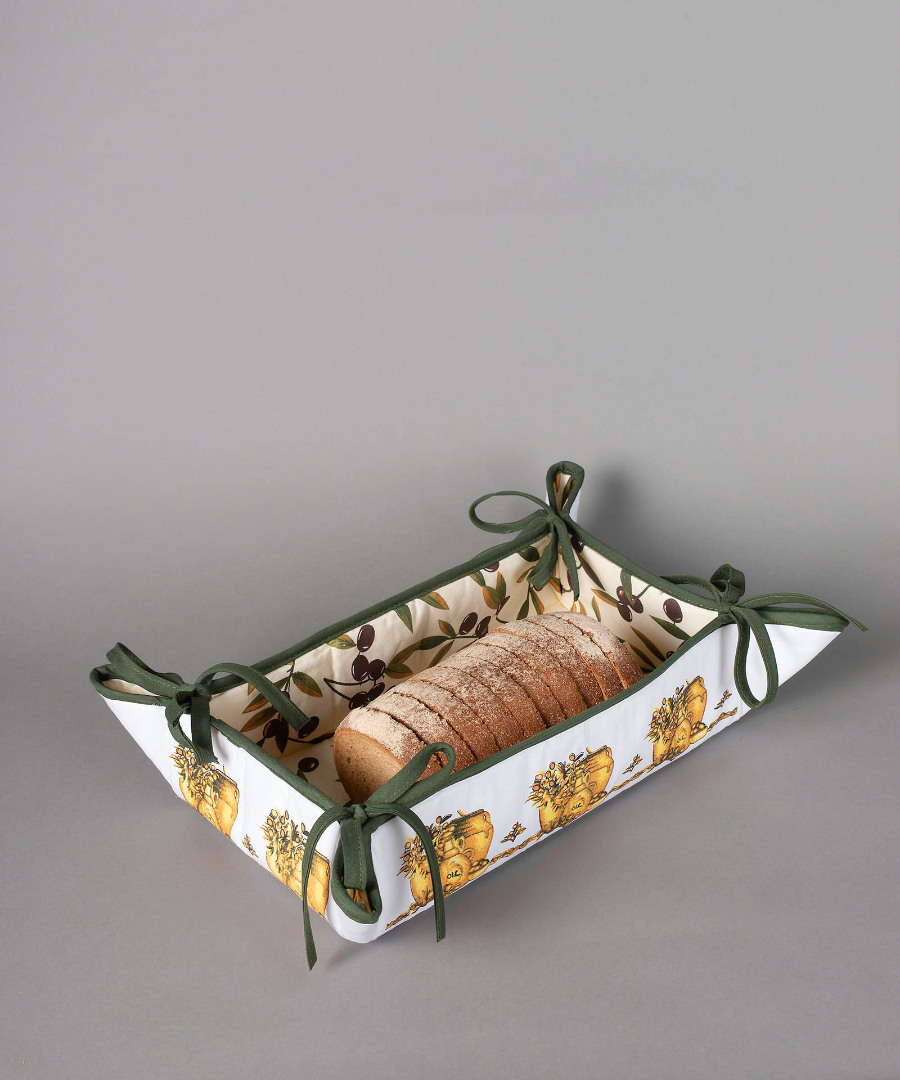 Untitled-2913 Βαμβακερή ψωμιέρα με στάμπα (33cm x 48cm) πυθάρι λευκή SilkFashion - Image 1