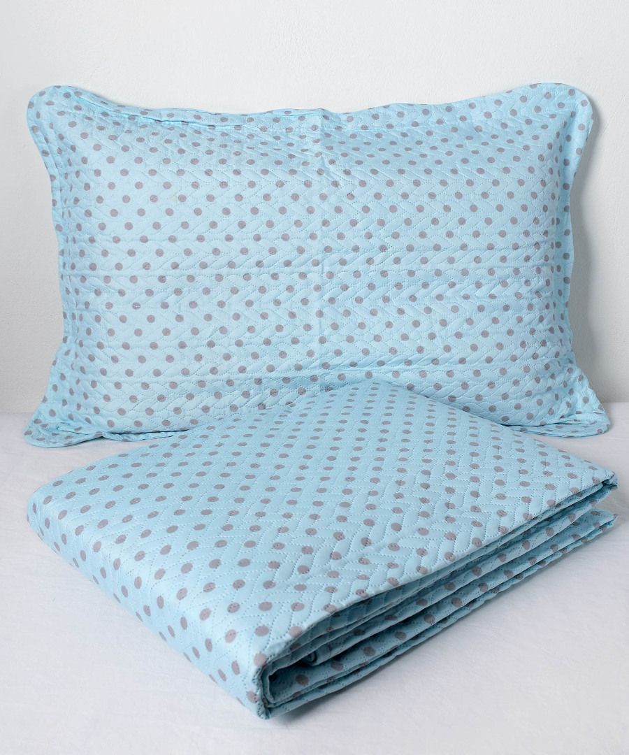 Untitled-2963 ΚΟΥΒΕΡΛΙ σετ (220cm x 240cm + 2 x 50cm x 70cm) dot siel SilkFashion - Image 1