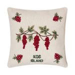 ΜΑΞΙΛΑΡΟΘΗΚΗ (42cm x 42cm) υφαντή κόκκινο σταφύλι ΚΩΣ SilkFashion