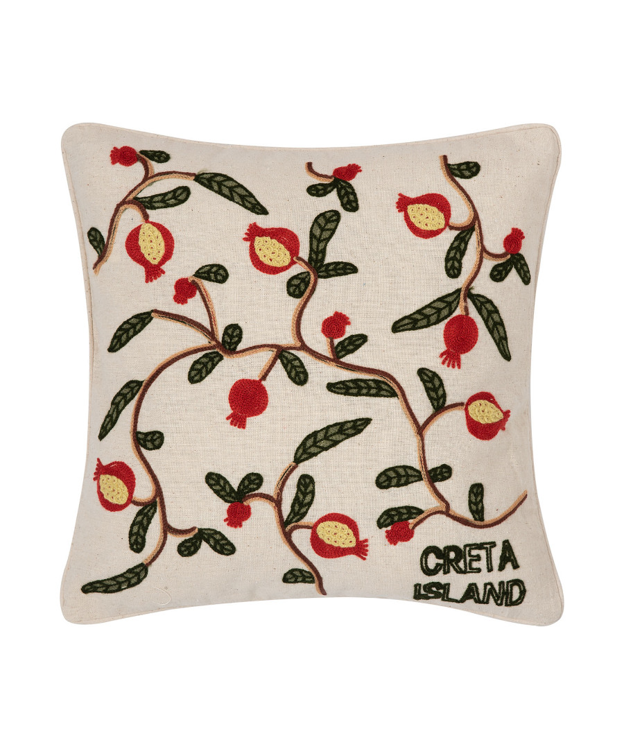 Untitled-3029 ΜΑΞΙΛΑΡΟΘΗΚΗ (42cm x 42cm) υφαντή ρόδι ΚΡΗΤΗ SilkFashion - Image 1