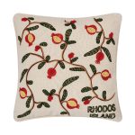 ΜΑΞΙΛΑΡΟΘΗΚΗ (42cm x 42cm) υφαντή ρόδι ΡΟΔΟΣ SilkFashion