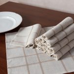 Πετσέτες Φαγητού (12 τεμάχια) 2056 (40cm x 40cm) Άμμου SilkFashion