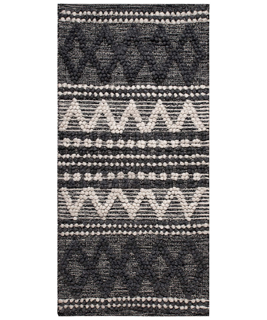 Untitled-3068 Πατάκι taj mahal (60cm x 130cm) σκούρο γκρί SilkFashion - Image 1