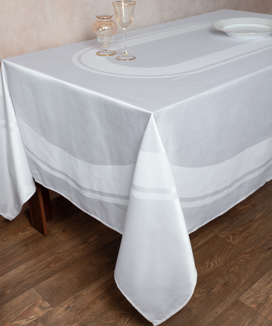 Untitled-3169-1 Ζακάρ τραπεζομάντηλο 423 (180cm x 310cm) λευκό SilkFashion - Image 1