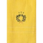 Πετσέτα Σώματος ( 70cm x 140cm ) Κίτρινο με Στεφάνι ΚΩΣ SilkFashion