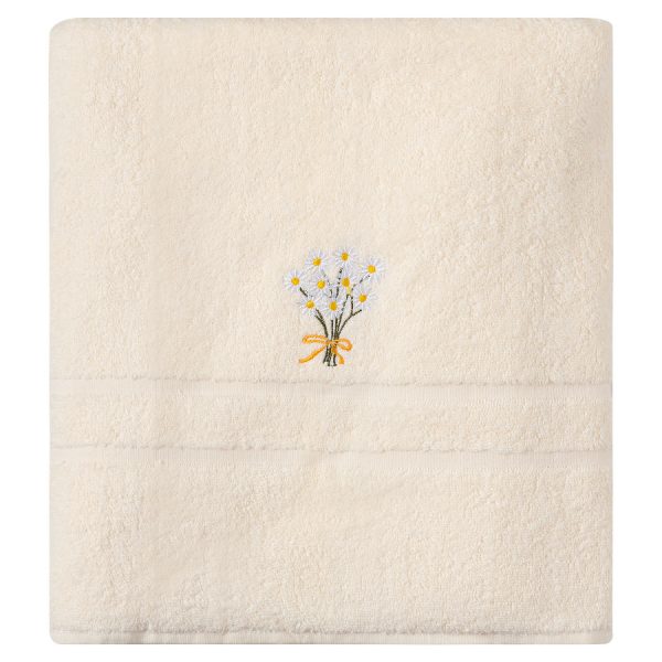 Πετσέτα Σώματος ( 100cm x 150cm ) Ivory Χαμομήλι SilkFashion