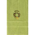 Πετσέτα Σώματος ( 70cm x 140cm ) Πράσινο με στεφάνι ΜΥΚΟΝΟΣ SilkFashion