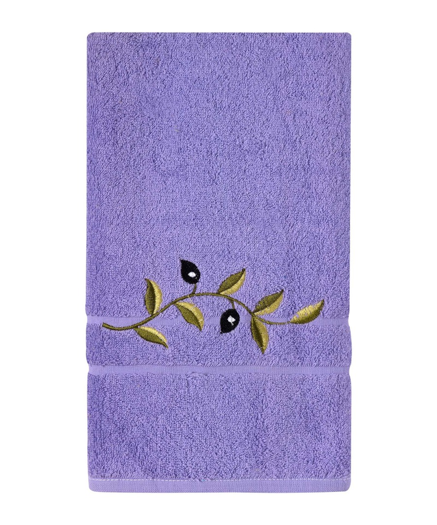 Untitled-3294 Πετσέτα Προσώπου ( 50cm x 100cm ) Μωβ με κλαδί SilkFashion - Image 1