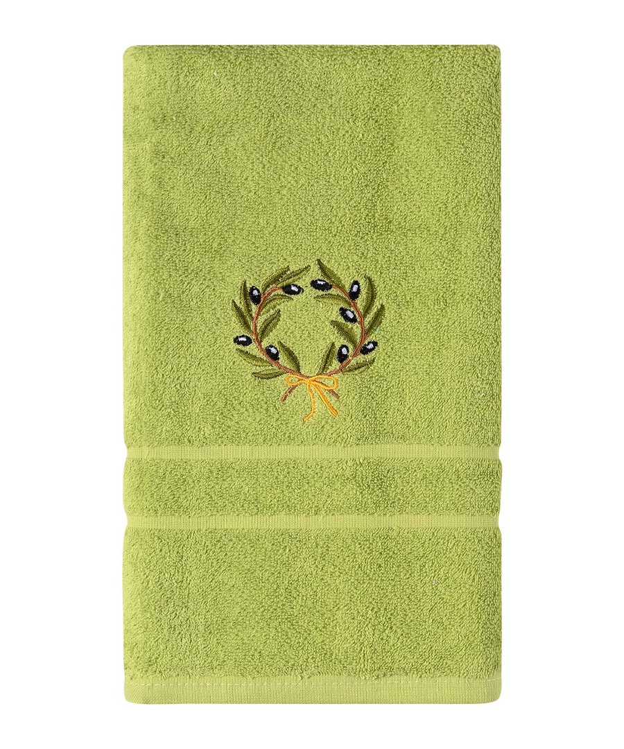 Untitled-3295 Πετσέτα Σώματος ( 70cm x 140cm ) Πράσινο με στεφάνι SilkFashion - Image 1