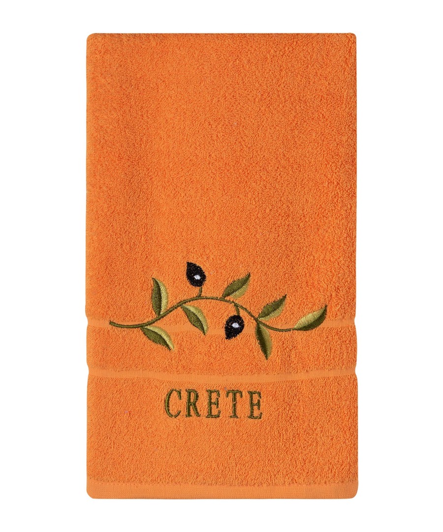 Untitled-3296 Πετσέτα Σώματος ( 70cm x 140cm ) Πορτοκαλί με κλαδί ΚΡΗΤΗ SilkFashion - Image 1