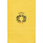 Πετσέτα Σώματος ( 70cm x 140cm ) Κίτρινο με στεφάνι ΚΕΡΚΥΡΑ SilkFashion