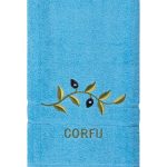 Πετσέτα Προσώπου ( 50cm x 100cm ) Μπλε με κλαδί ΚΕΡΚΥΡΑ SilkFashion