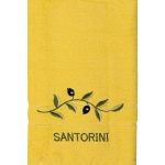 Πετσέτα Προσώπου (50cm x 100cm) Κίτρινο με Κλαδί ΣΑΝΤΟΡΙΝΗ SilkFashion