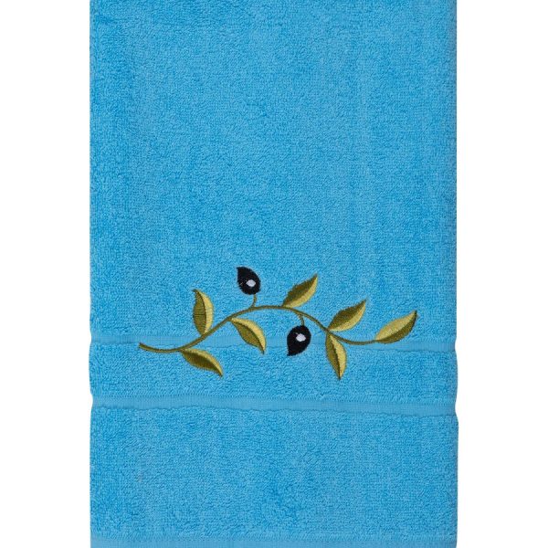 Πετσέτα Προσώπου ( 50cm x 100cm ) Μπλε με κλαδί SilkFashion