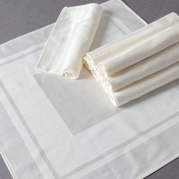 Πετσέτες φαγητού (10 τεμάχια) 423 (45cm X 45cm) Μπέζ SilkFashion