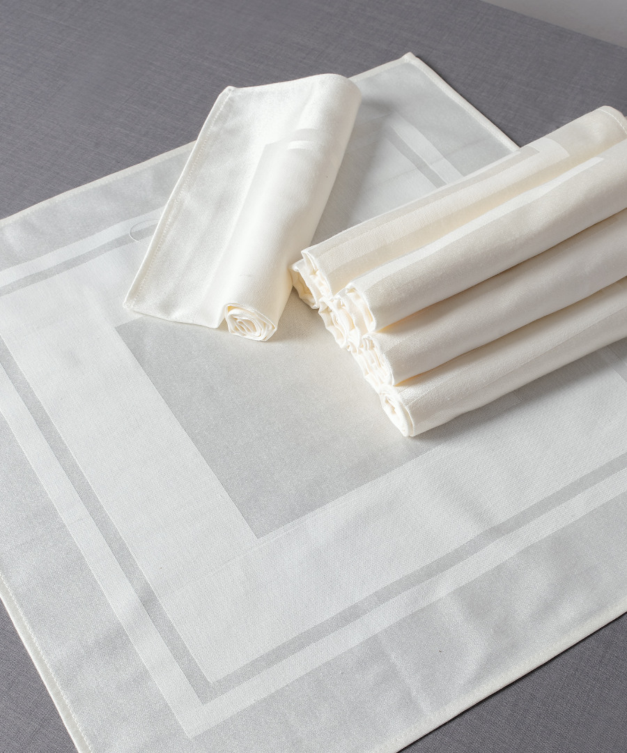 Untitled-3339 Πετσέτες φαγητού (10 τεμάχια) 423 (45cm X 45cm) Μπέζ SilkFashion - Image 1