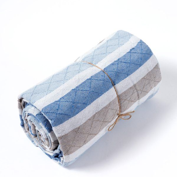 ΡΙΧΤΑΡΙΑ 17250 (180cm x 320cm) γαλάζιο/μπλε SilkFashion