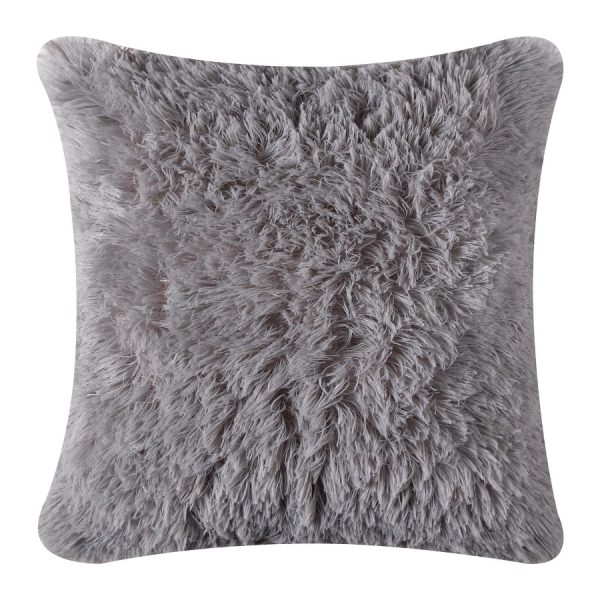 ΜΑΞΙΛΑΡΟΘΗΚΗ LONG HAIR (45cm x 45cm) LIGHT GREY SilkFashion