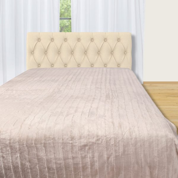 Fleece (220cm x 240cm) χωρίς sherpa ivory SilkFashion