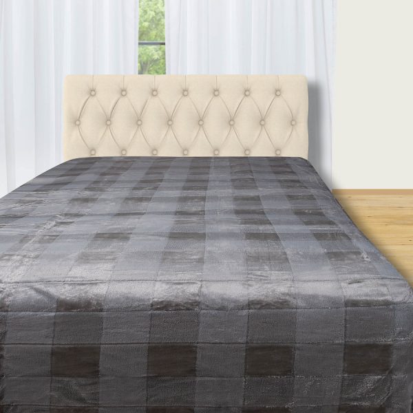 Fleece  (240cm x 240cm) χωρίς sherpa γκρί SilkFashion