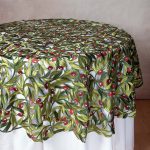 Ροτόντα 2352 (85cm) κόκκινη ελιά SilkFashion