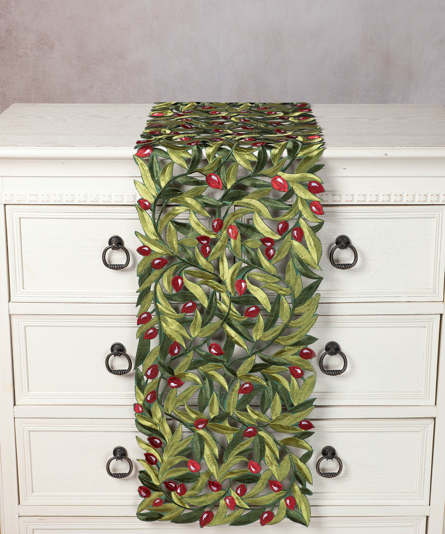 Untitled-3647 Τραβέρσα 2352 (30cm x 160cm) κόκκινη ελιά SilkFashion - Image 1