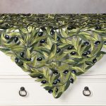 Καρέ 2352 (85cm x 85cm) μαύρη ελιά SilkFashion