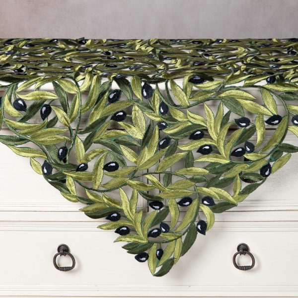 Καρέ 2352 (85cm x 85cm) μαύρη ελιά SilkFashion