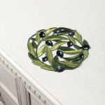 Σουβέρ 2352 (15cm) μαύρη ελιά SilkFashion