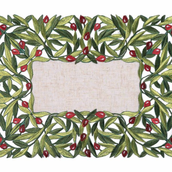 Σουπλά 2353 (35cm x 50cm) κόκκινη ελιά SilkFashion